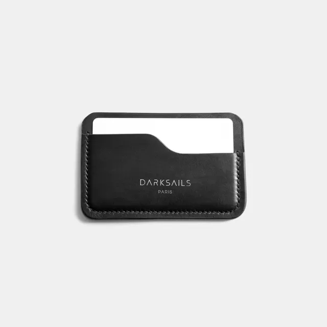 darksails-porte-cartes-compact-cuir-noir-2-poches-billets image 1