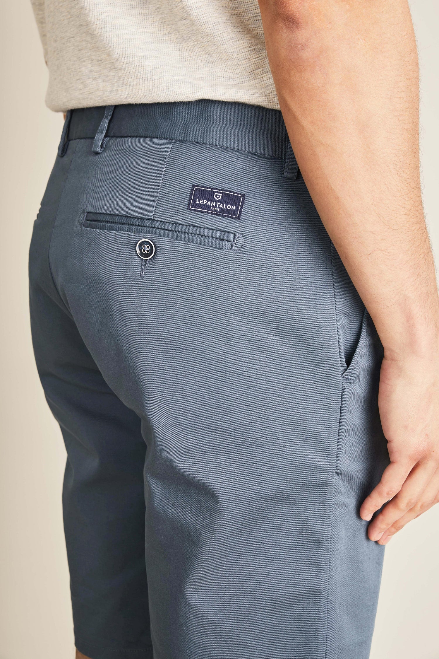 le-pantalon-bermudas-fm-lpb-13-bermuda-bleu-jasmin-coton image 2