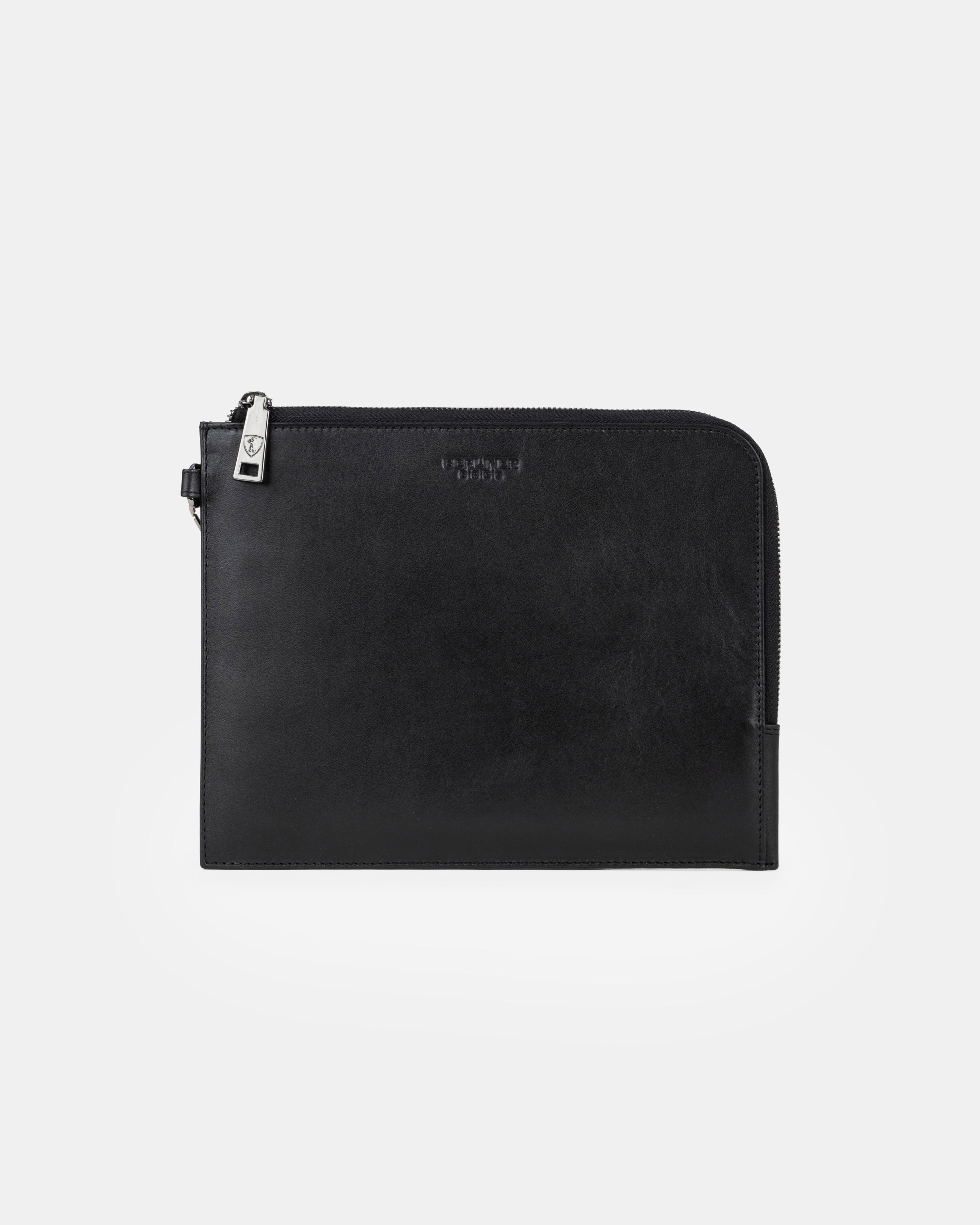 berliner-bags-alex-m-pochette-cuir-noir-taille-m image 1