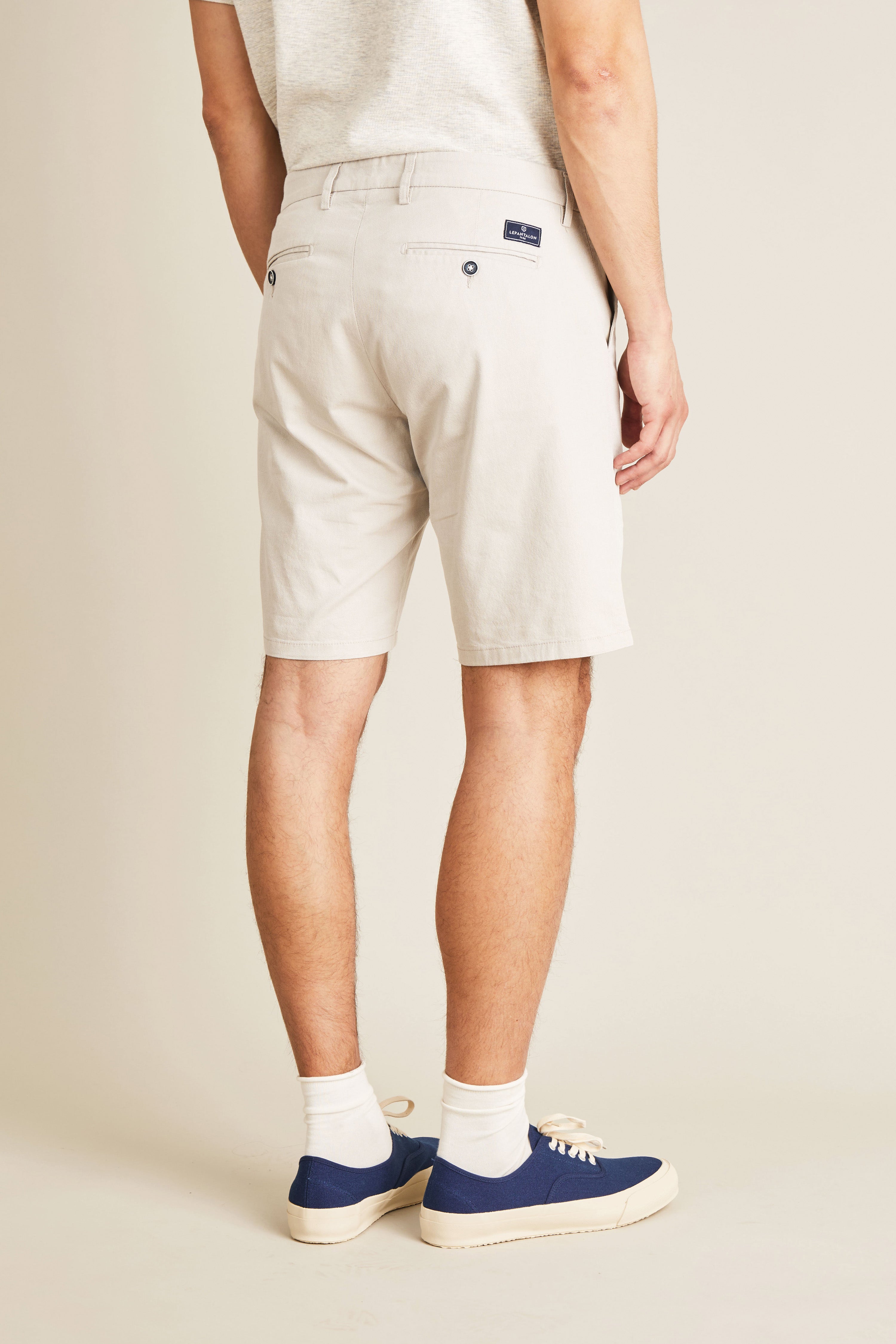 le-pantalon-bermuda-a-rien-beige-short-homme-coton-l-ger image 4