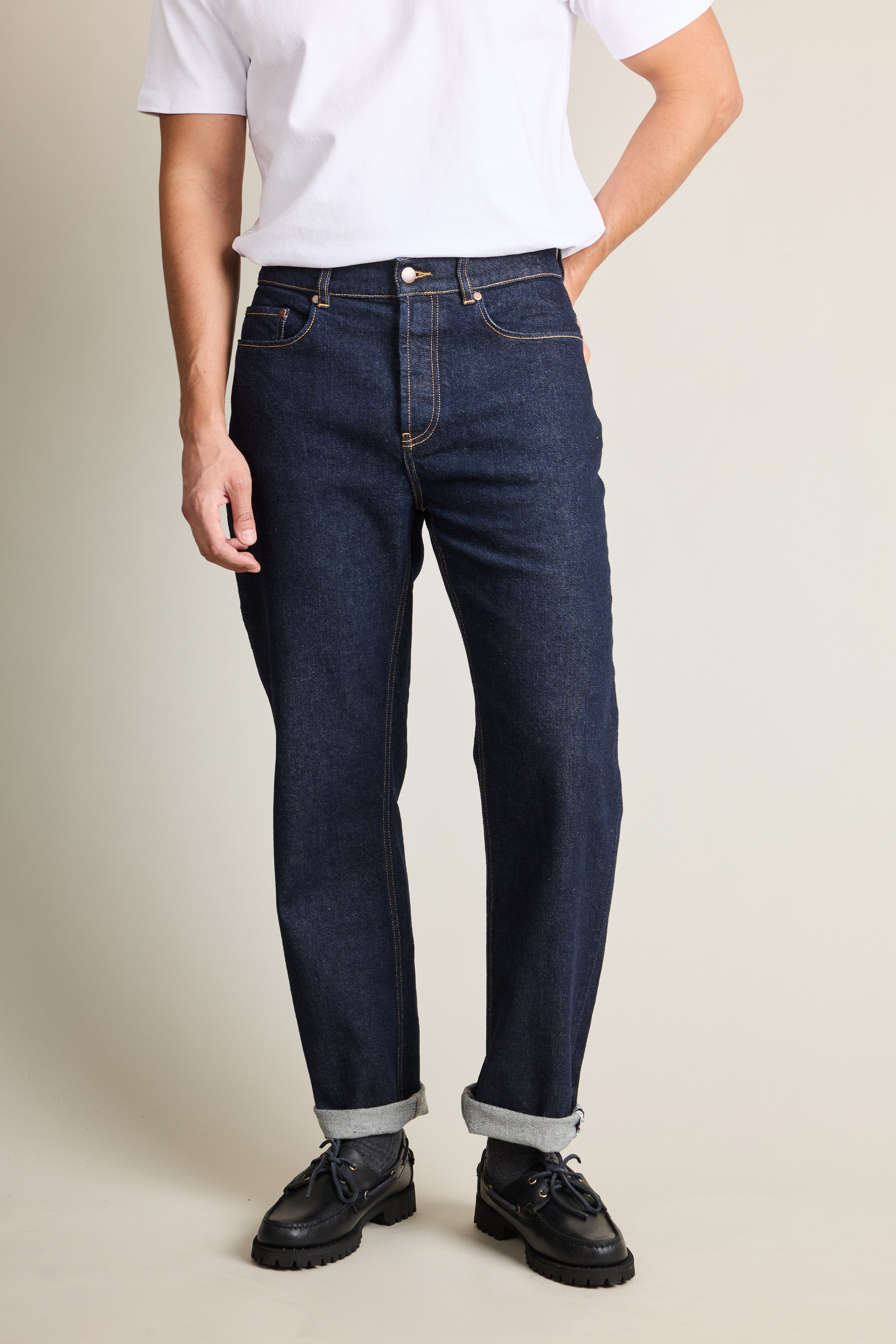 le-pantalon-jeans-homme-droit-brut-denim-candiani image 7