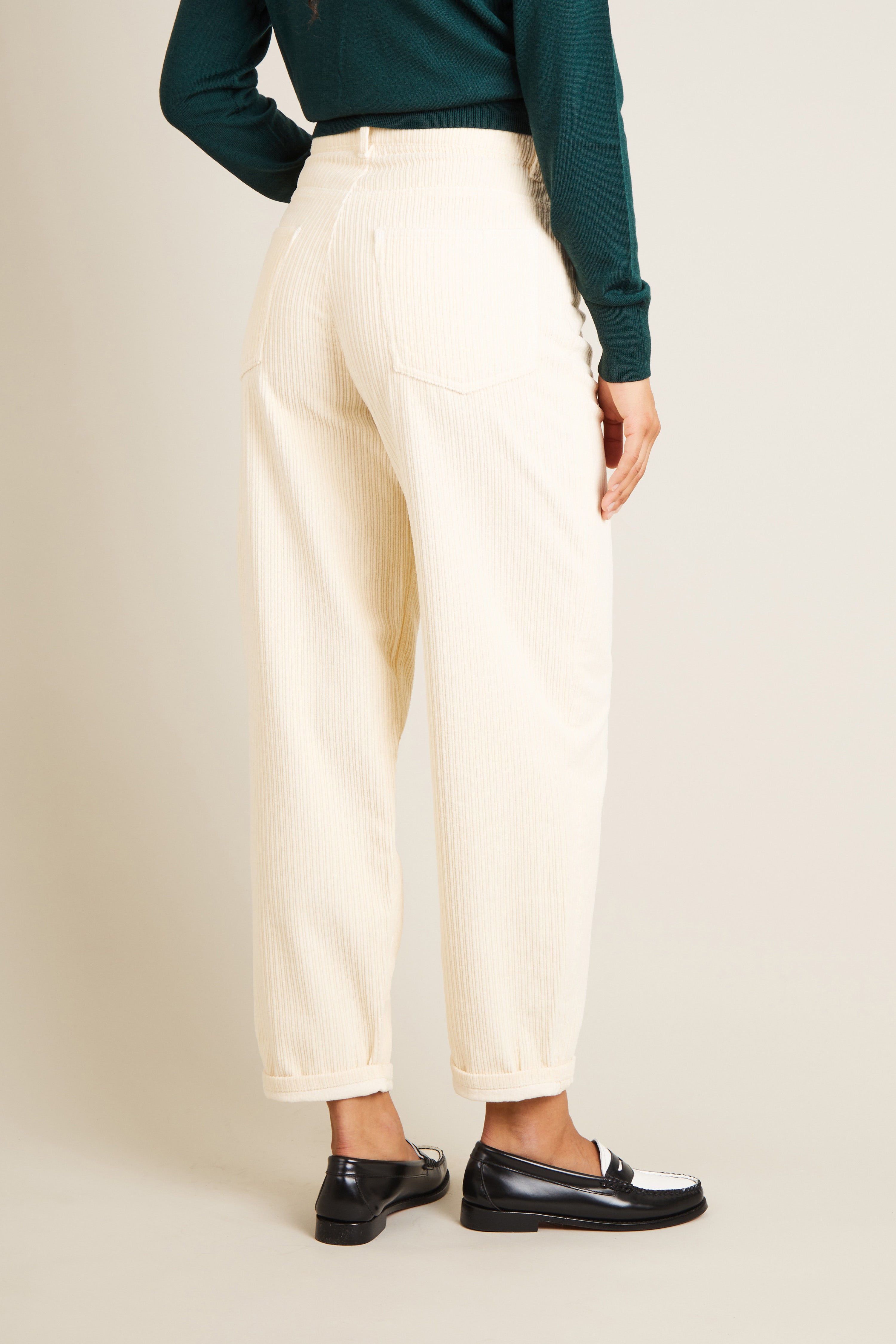 le-pantalon-ballon-velours-c-tel-pantalon-femme-100-coton image 4