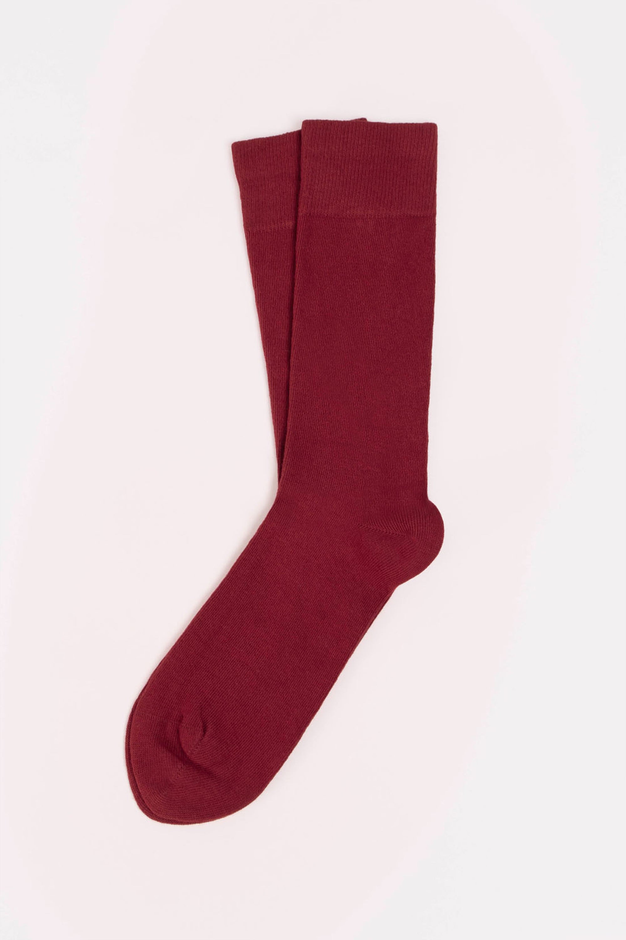 le-pantalon-chaussettes-bordeaux-coton-bio-homme-taille-unique image 1
