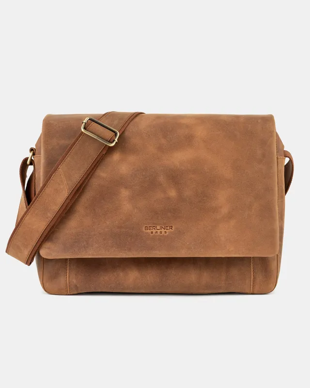 berliner-bags-p-berg-sac-messenger-camel-cuir-buffle image 1