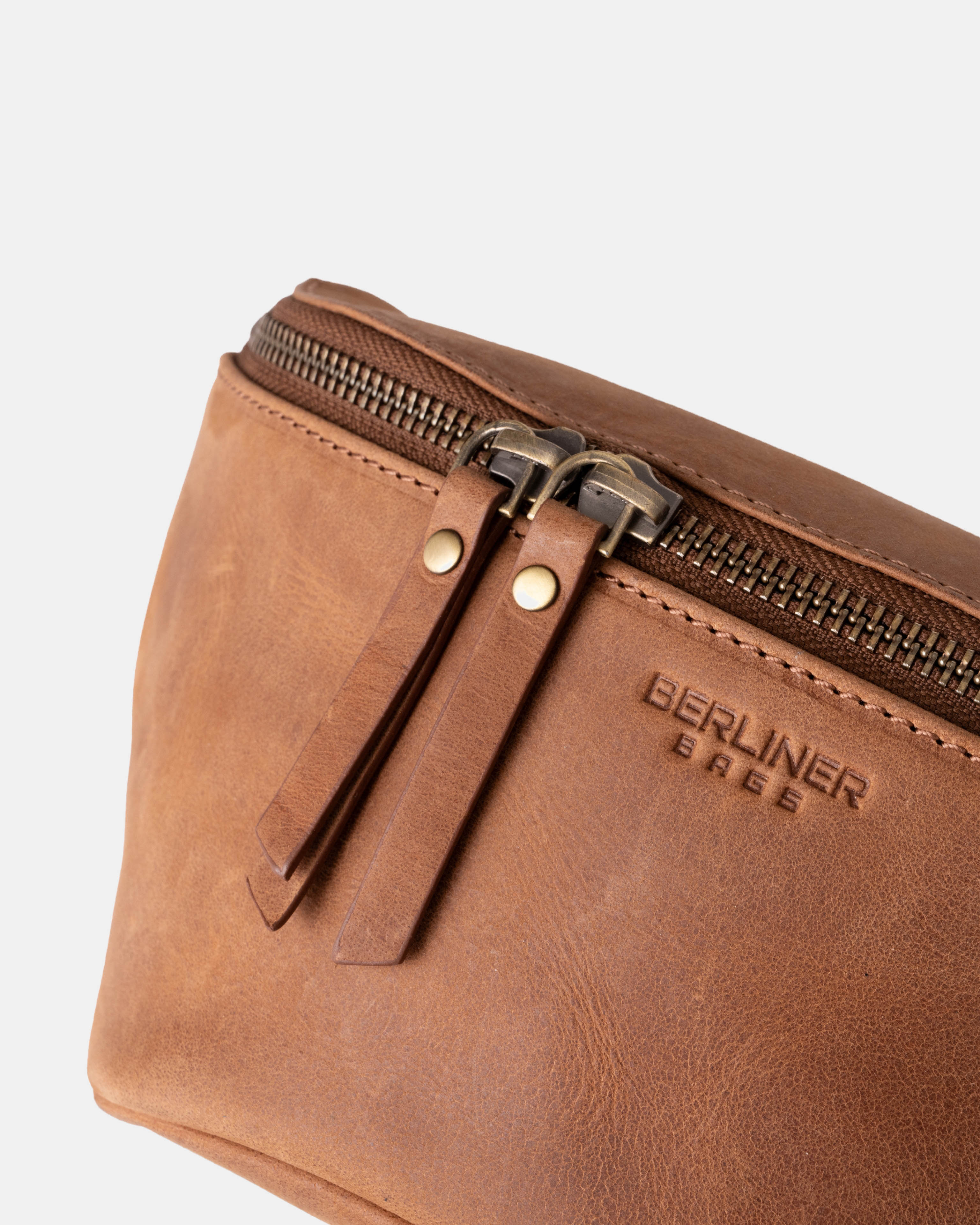 berliner-bags-noah-banane-cuir-camel-vintage-mains-libres image 7