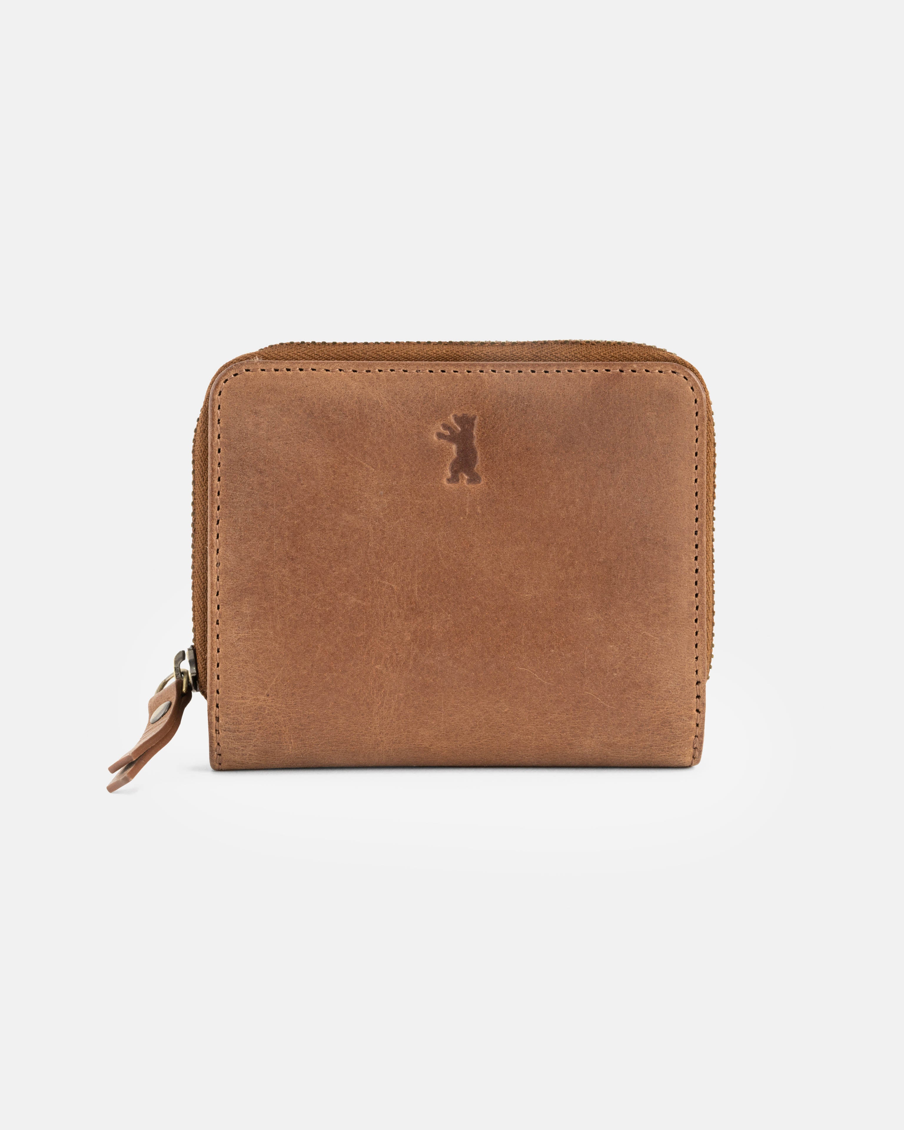 berliner-bags-sara-portefeuille-cuir-femme-camel-compact image 1