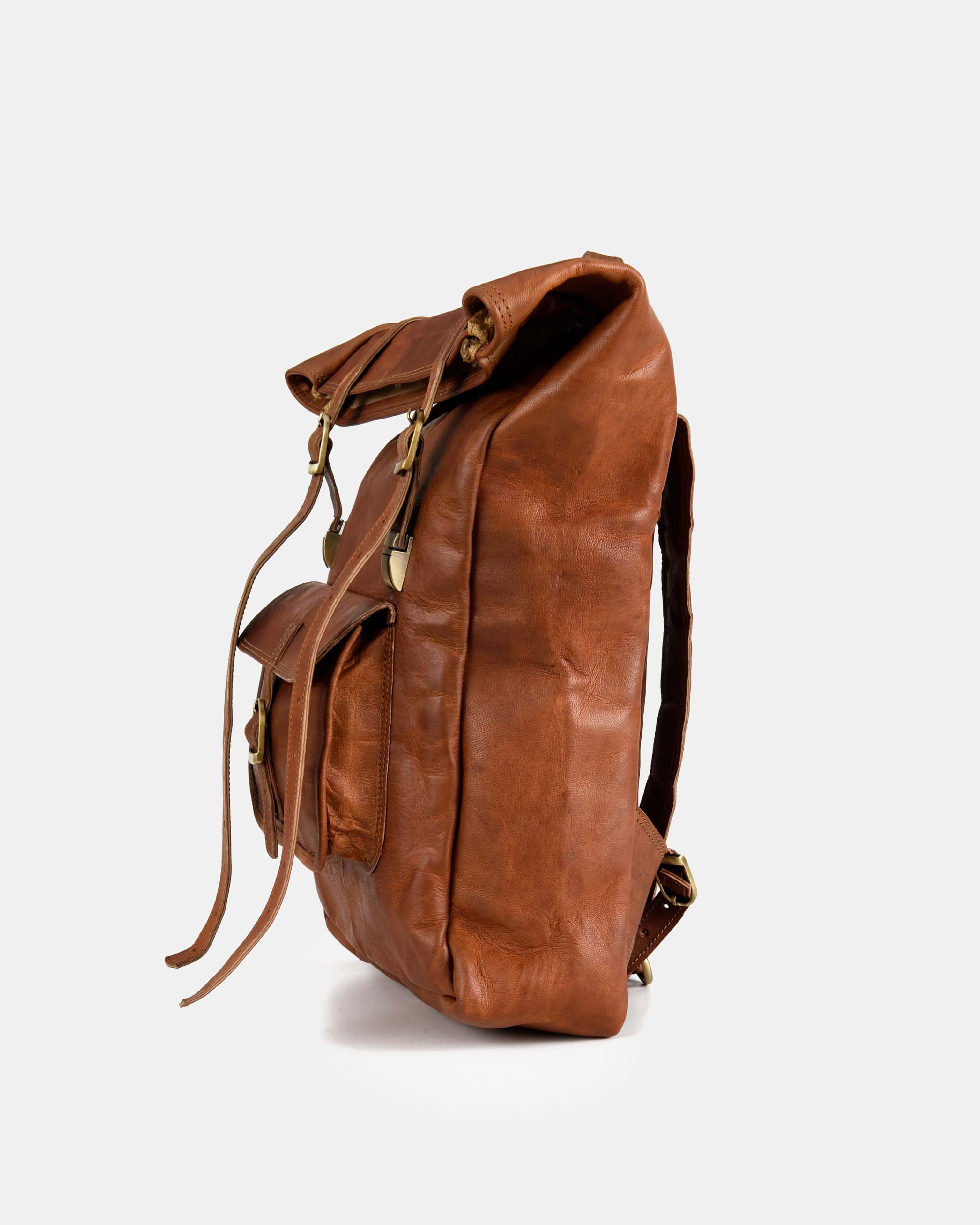 berliner-bags-leeds-m-sac-dos-cuir-marron image 6