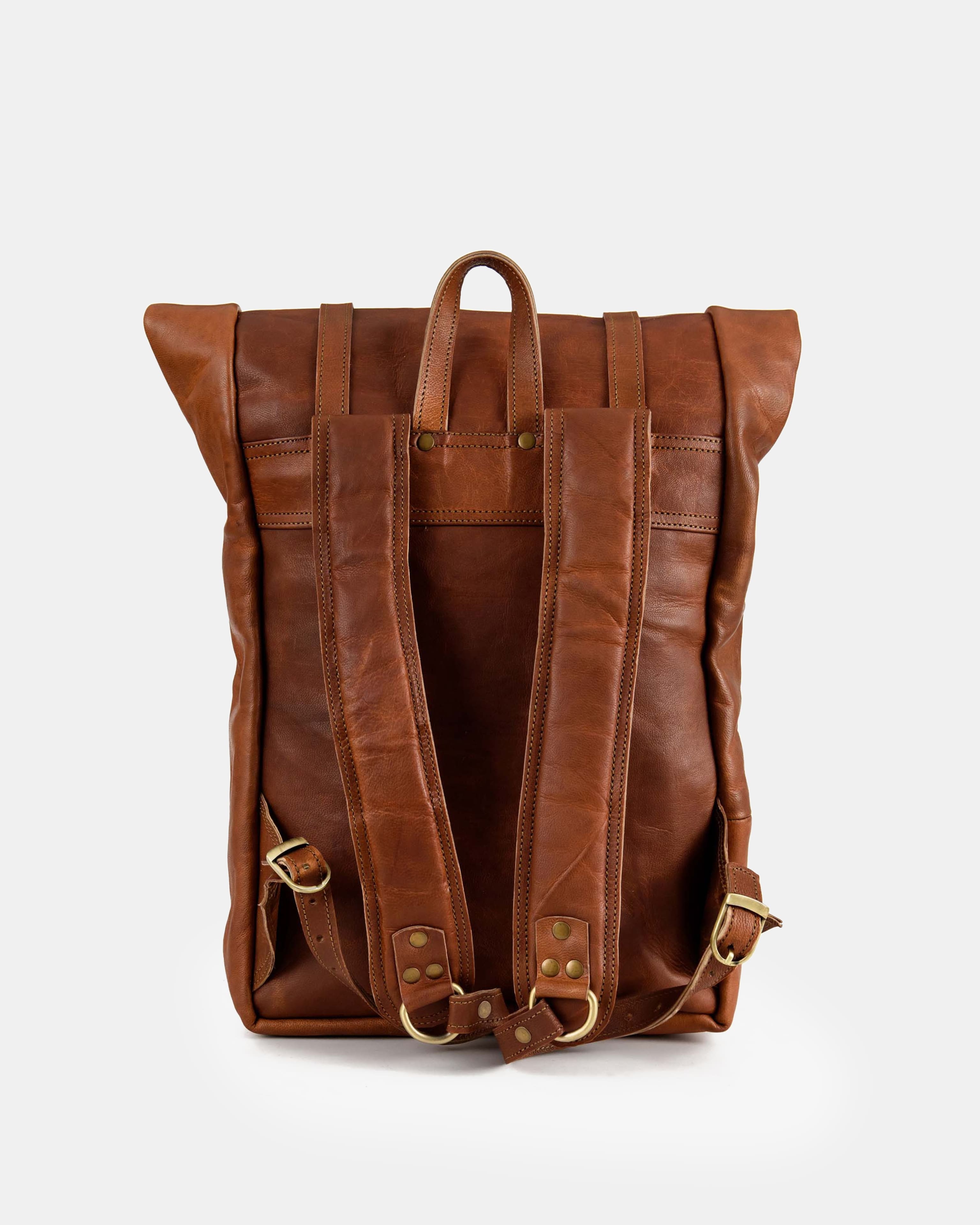 berliner-bags-leeds-m-sac-dos-cuir-marron image 5
