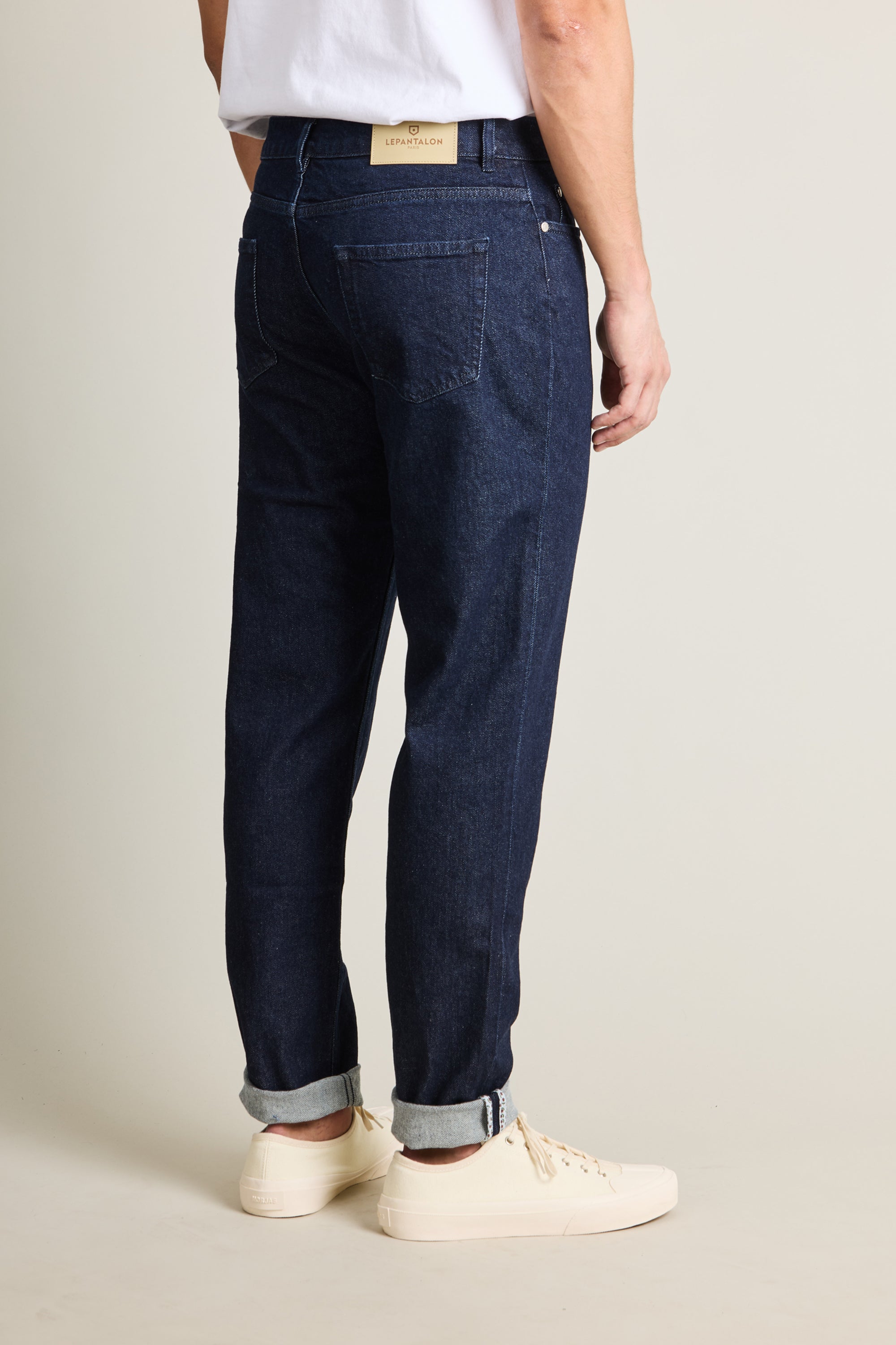 le-pantalon-jeans-homme-jean-classique-bleu-brut-semi-slim image 4
